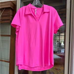 Lulu-B Vivid Pink Short Sleeve Tee